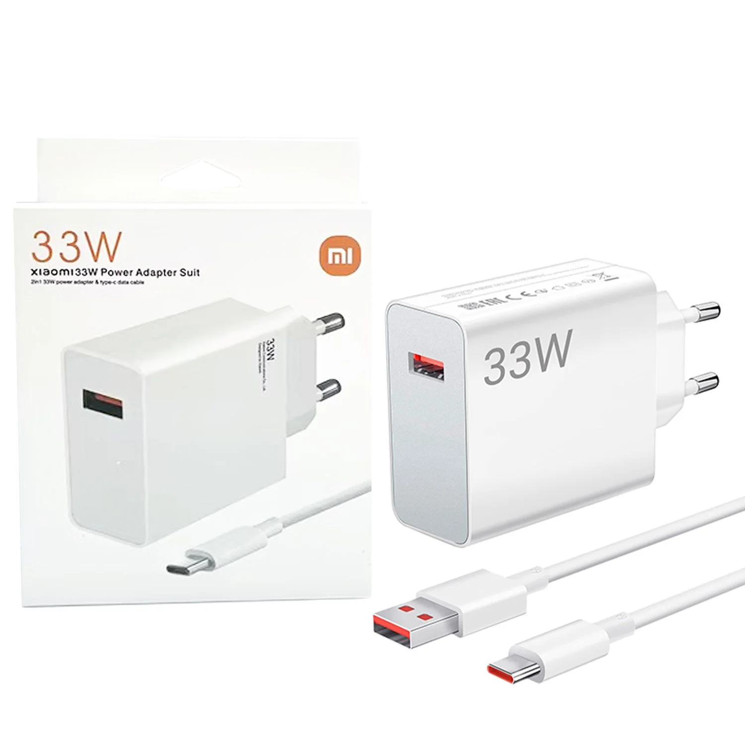 Xiaomi-33W-Fast-Charger Xiaomi Turbo Charger with Cable - Image 1
